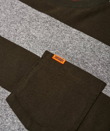 Orange Label Stripe Pocket T-Shirt Image 7