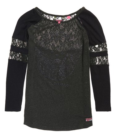 Lace Insert Baseball Top Image 2