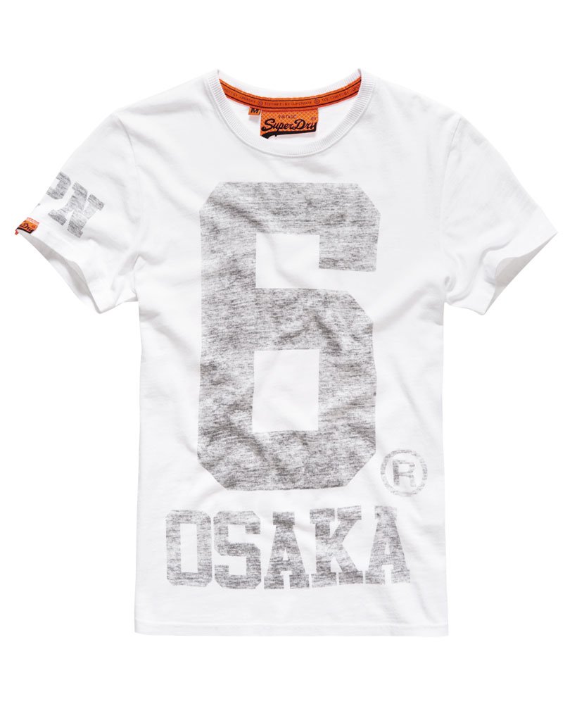 Superdry★大阪 ロゴ＆クラシックフォト☆メンズＴシャツ SUPERDRY Limited Edition Osaka 6 Quarter Back Men's Football
