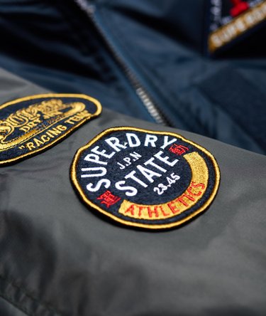 Contrast Sleeve Bomber Jacket Image 8