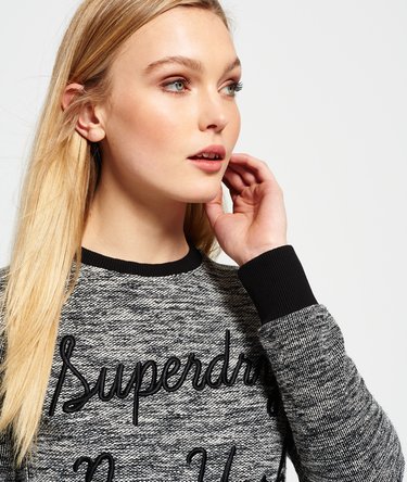 Embroidered Cut & Sew Crew Neck Sweatshirt Image 5