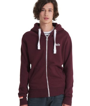 Orange Label Zip Hoodie Image 2