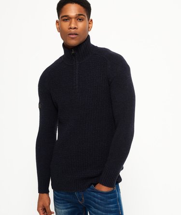 Harlo Textured Henley Jumper Image 1