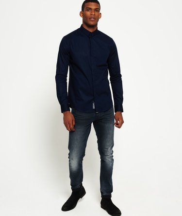Camisa slim fit de manga larga Image 3