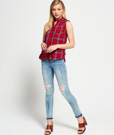 Boyfriend skjorte uten ermer Image 3