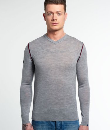 Signature Merino Vee Neck Jumper Image 1