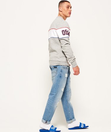 Retro randig sweatshirt Image 3