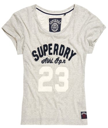 Varsity Applique Roll Cuff T-shirt Image 2