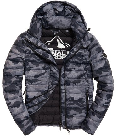 Printed Fuji Double Zip hooded Jacket Image 2