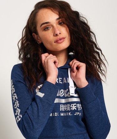 Vintage Logo Satin Hoodie Image 6
