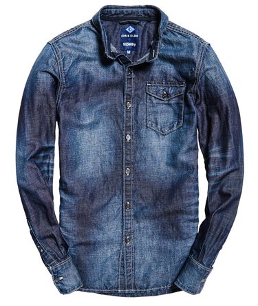 IE Ghost Button Down Denim Shirt Image 2