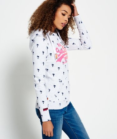 Vintage Logo Ditsy All Over Print Hoodie Image 4