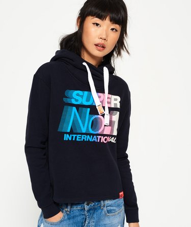 International Crop Hoodie Image 1