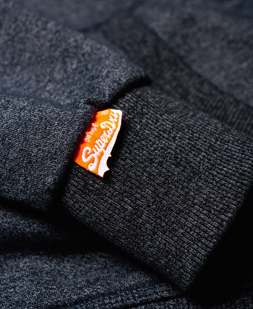 mens Orange Label Hoodie in NAVY GRIT | Superdry US