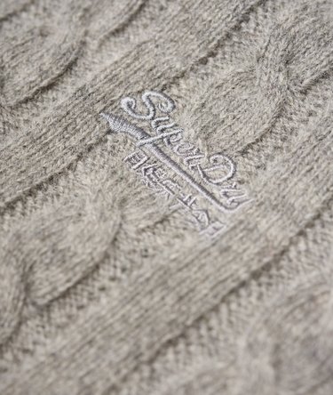 Jersey en punto trenzado Harlo Crew Image 8