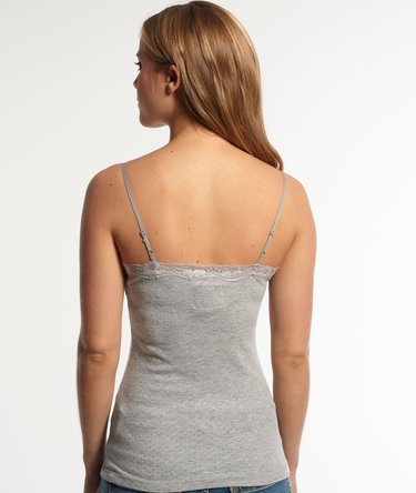 Essentials Pointelle topp med tynne stropper Image 4