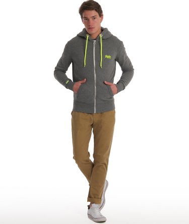 Pop Colour Zip Hoodie Image 4