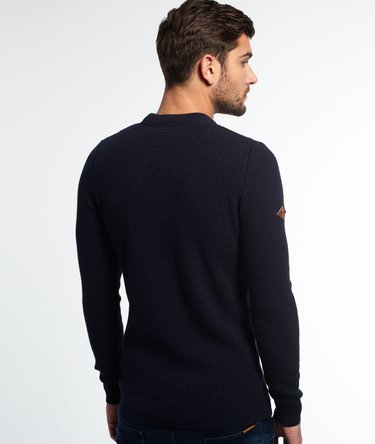 University Waffle Crew Jumper Image 4