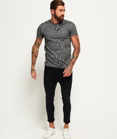Kauttaaltaan kuvioitu Superdry Crew -T-paita Image 3