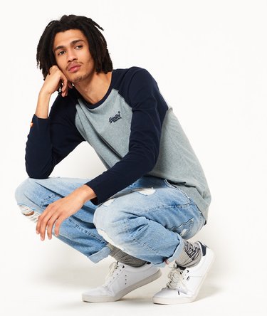 Orange Label Baseball Long Sleeve T-shirt Image 5