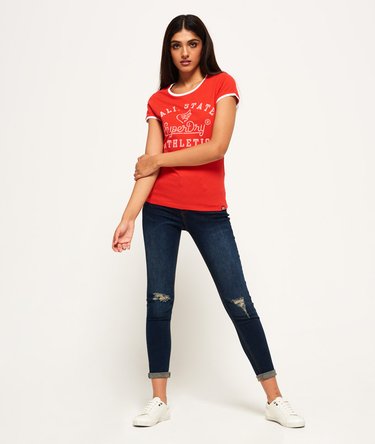 State Athletic Ringer T-Shirt Image 3