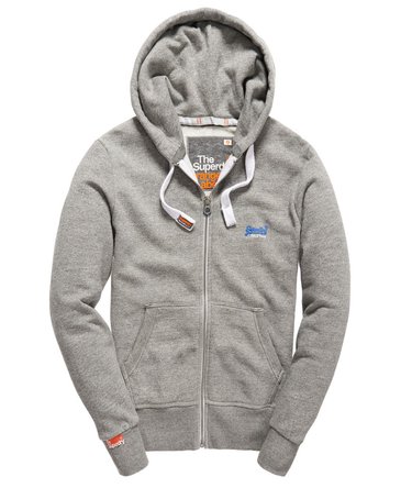 Orange Label Zip Hoodie Image 1