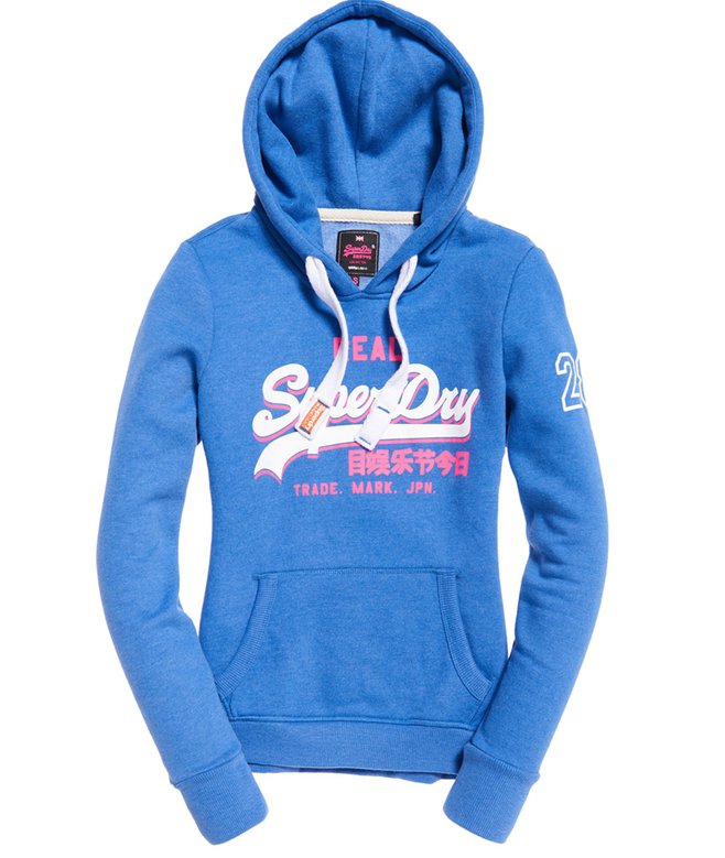 Sudadera con capucha y logo Vintage