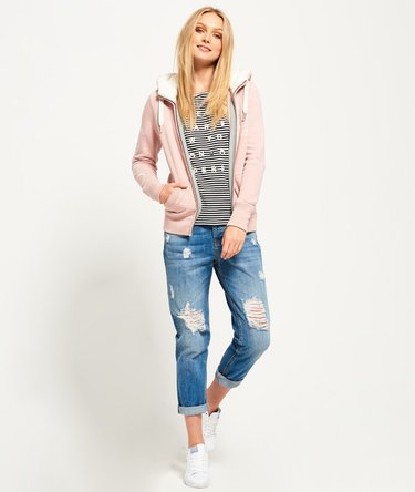 Sweat à capuche zippé et motif appliqué Image 3