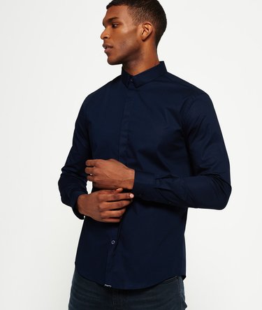 Camisa slim fit de manga larga Image 1