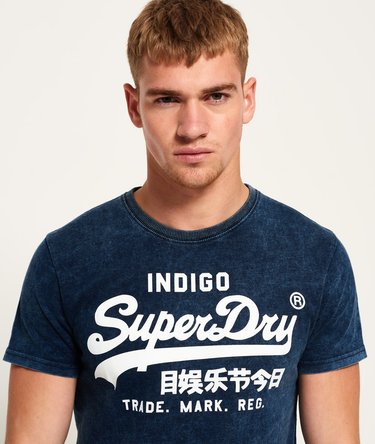 Vintage Logo Indigo T-Shirt Image 5