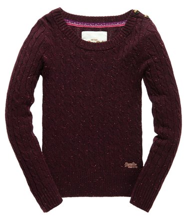 New Croyde Cable Crew Neck Jumper Image 2