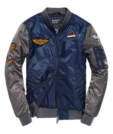 Contrast Sleeve Bomber Jacket Image 2