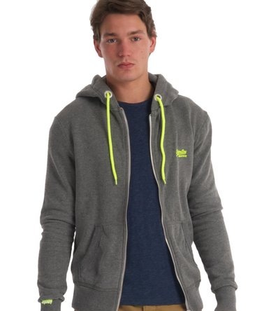 Pop Colour Zip Hoodie Image 3