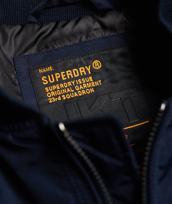 mens SDR Lite Flight Bomber Jacket in Navy Superdry UK