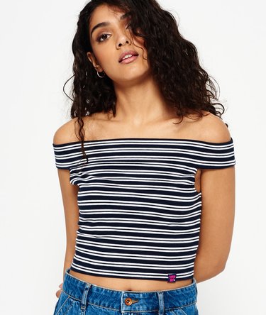 Bardot Crop Top Image 1