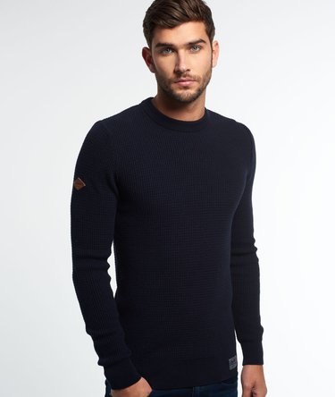 University Waffle Crew Jumper Image 1