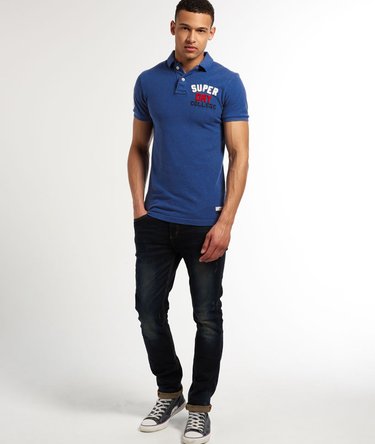 Core poloshirt med applikation Image 3