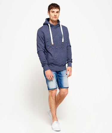 Embossed Crew Hoodie Image 3