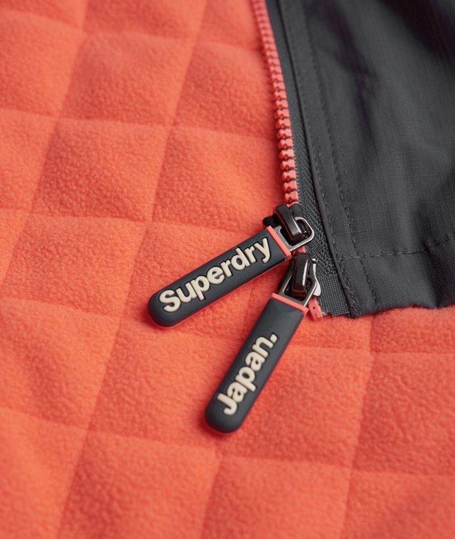 Polar Windhiker mit Kapuze mid charcoal/light coral für Damen