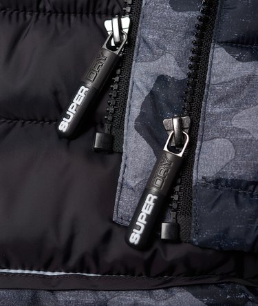 Printed Fuji Double Zip hooded Jacket Image 8