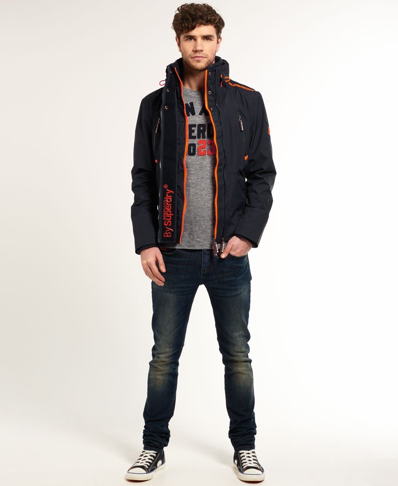 mens Wind Attacker in NAVY/FLURO ORANGE | Superdry CA-EN