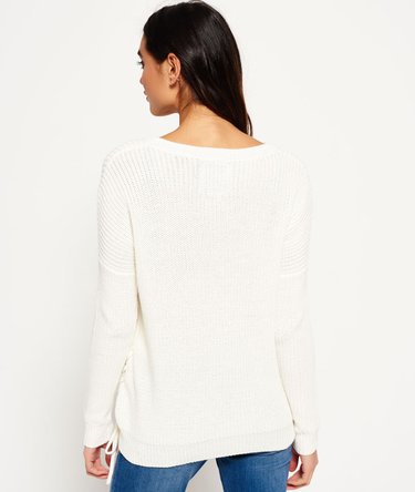 Arizona Lace Up Rippstrickpulli Image 4