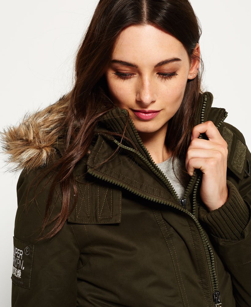 womens Microfibre SD-Windbomber Jacket in ARMY | Superdry UK