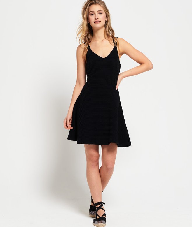 skater cami dress Women's Ruched Dress Spaghetti Strap Fit and Flare Flowy Skater Mini Cami Dress