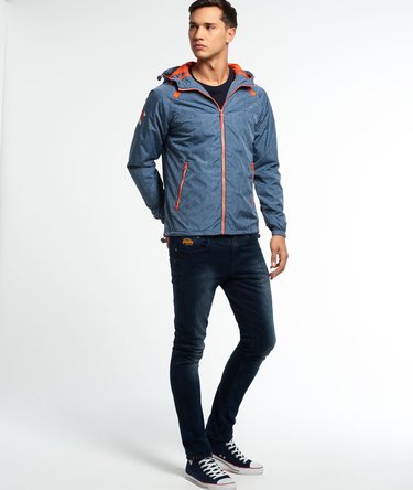 Dual Zip Through Tri Colour Cagoule Image 3