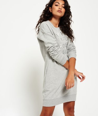 Graphic Sweat Dress Image 1