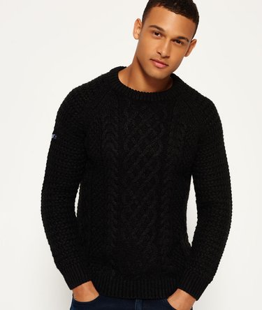 Columbus Cable Crew Neck Jumper Image 1