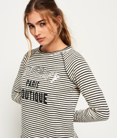 Amour Stripe Graphic Top Image 1