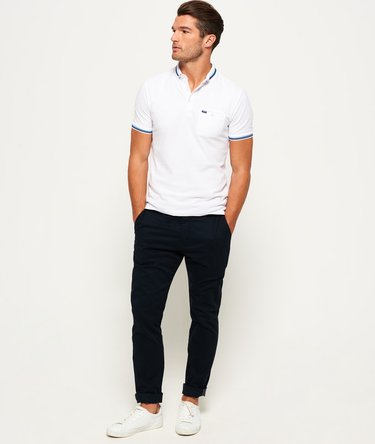 Polo en piqué City Tipped Image 4