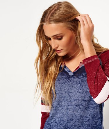 Burnout Notch Neck Baseball T-shirt Image 5